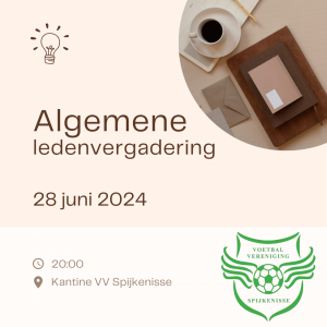 Algemene Ledenvergadering (ALV) op 28 juni