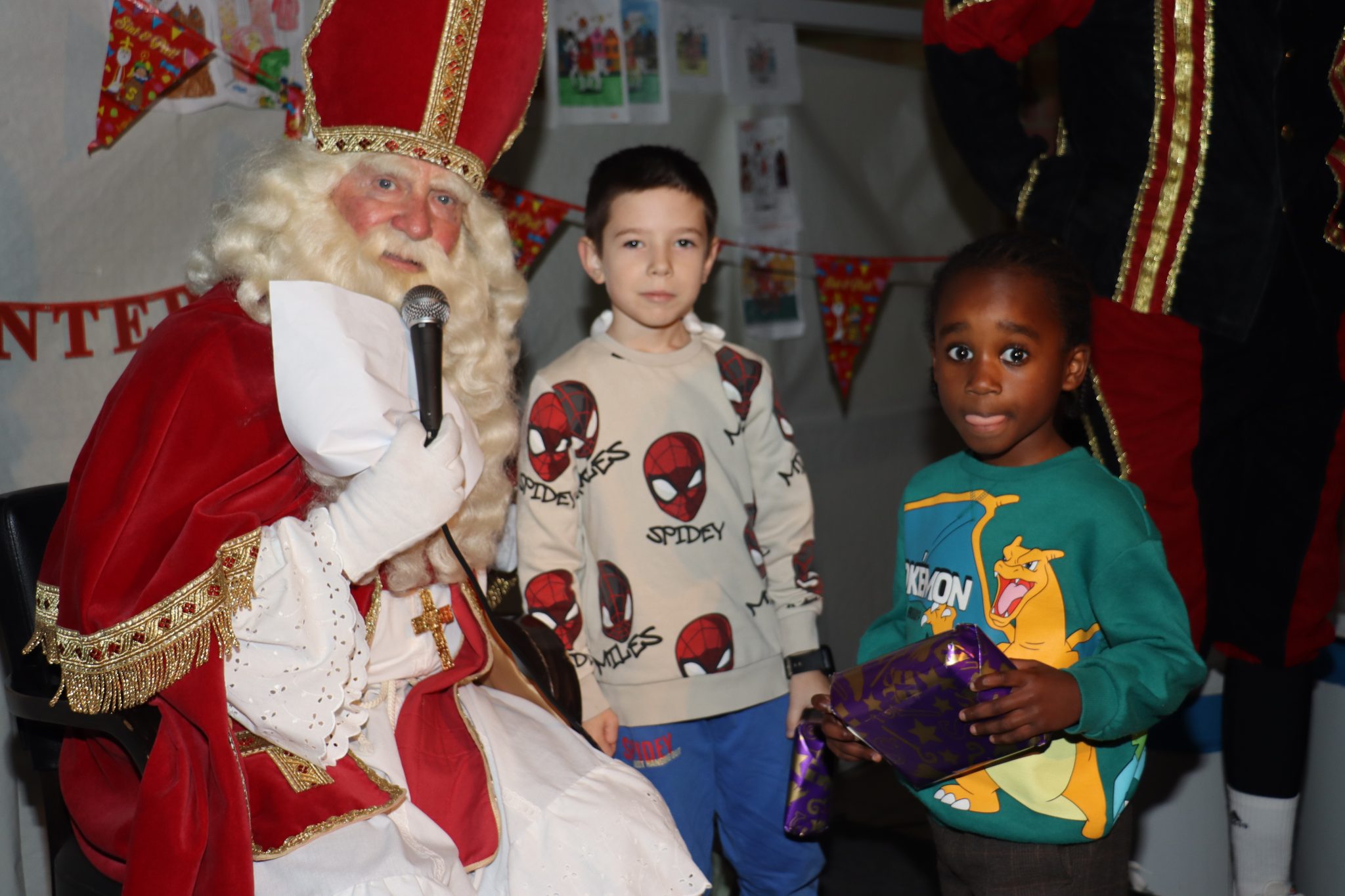 Bezoek van Sint en Piet