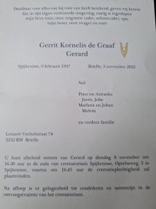 Gerard de Graaf (85) overleden 2