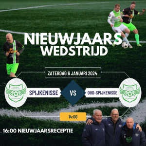 Nieuwjaarswedstrijd en Nieuwjaarsreceptie op 6 januari 2024