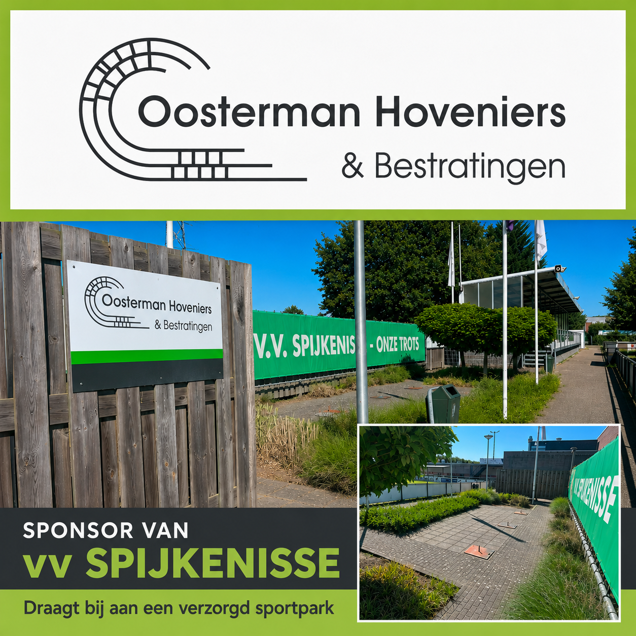 Oosterman Hoveniers draagt bij aan een verzorgd sportpark