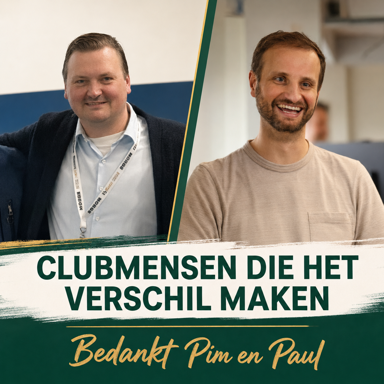 Pim en Paul : goud waard voor vv Spijkenisse