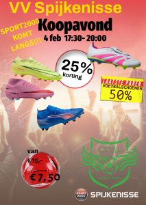 SPORT2000-koopavond op VV Spijkenisse!