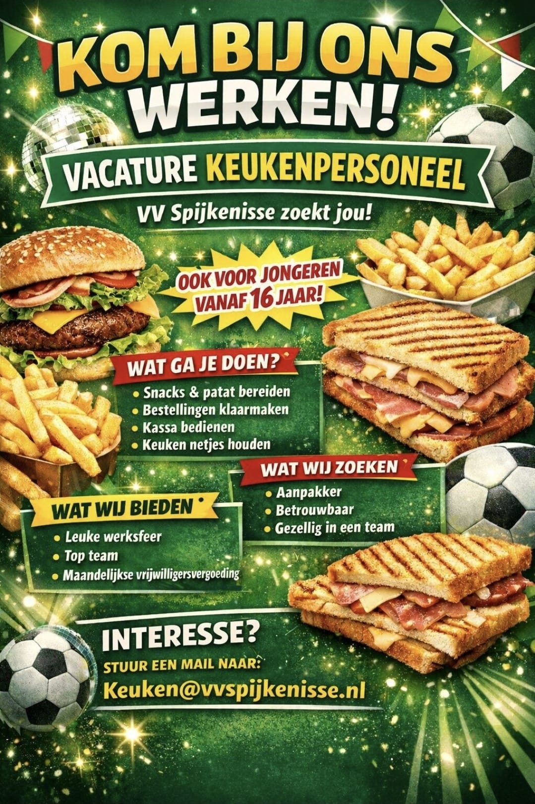Versterk ons keukenteam!